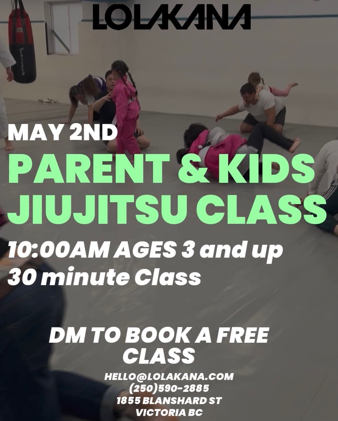 Parent & Kids Jiu-Jitsu Class at lolakana