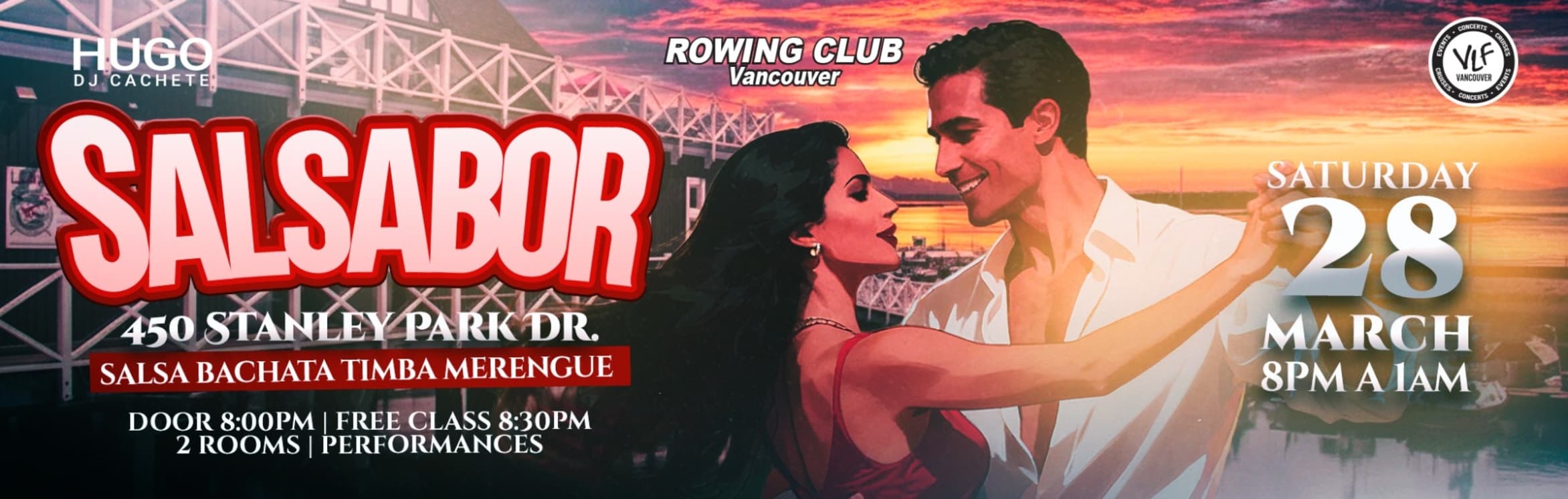 SALSABOR @ The ROWING Club at Rowing Club, 450 Stanley Park Dr, Vancouver, BC V6G 3E2