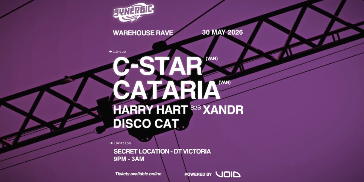 SYNERGIC WAREHOUSE: C-STAR, CATARIA, DISCO CAT at Secret Warehouse