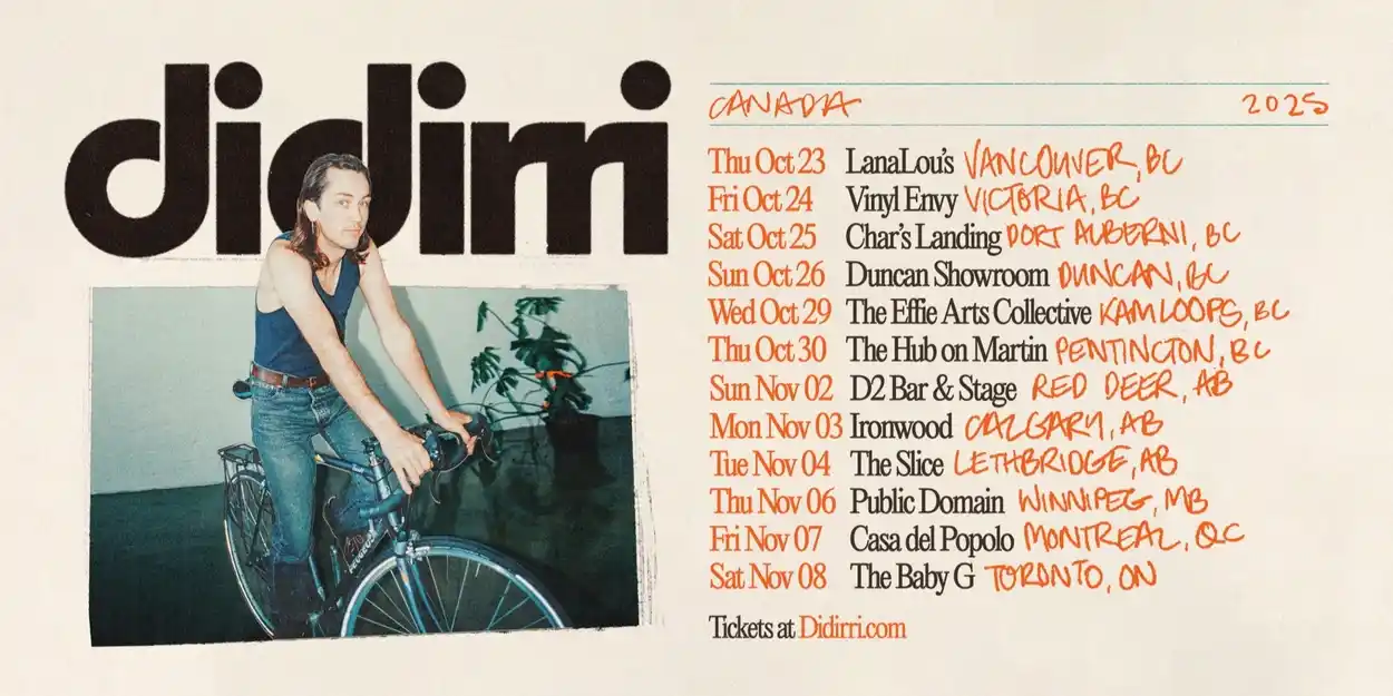 Didirri - Canada Tour 2025 at Vinyl Envy
