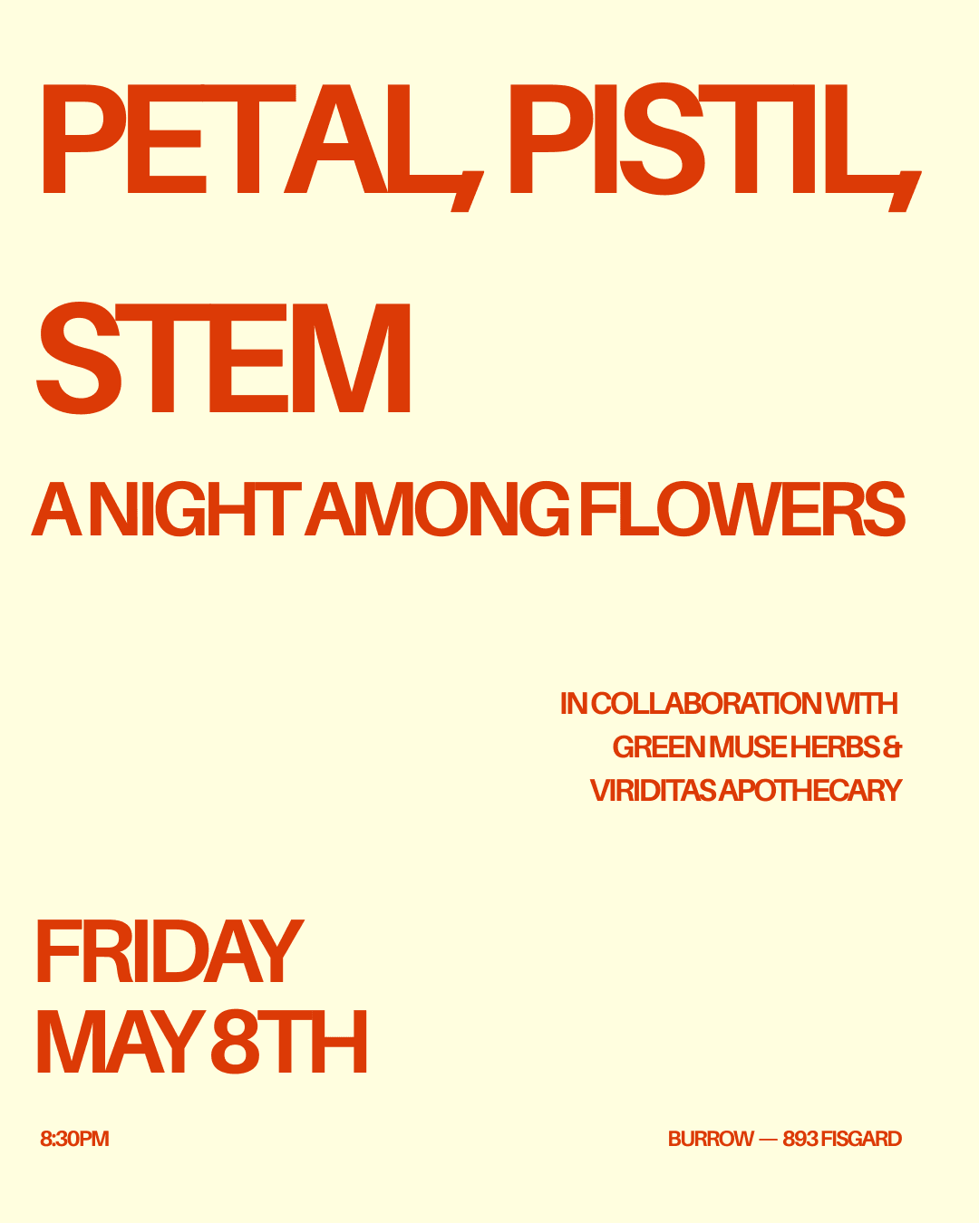 PETAL, PISTIL, STEM - a night among flowers — Arts & Creative in Victoria