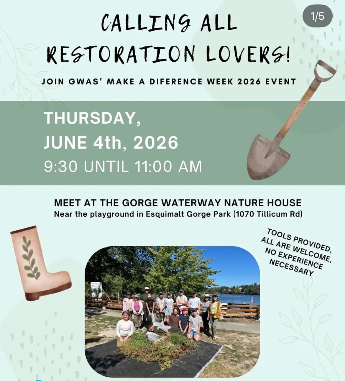 Make a Difference Week - Ecological Restoration — Outdoor Events in Victoria