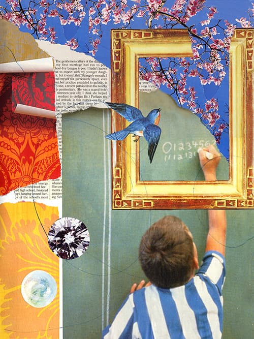 Monthly collage workshops at Oaklands neighbourhood
