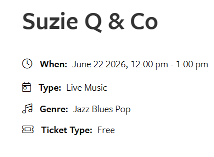 Suzie Q & Wes Carroll — Classical & Jazz in Victoria