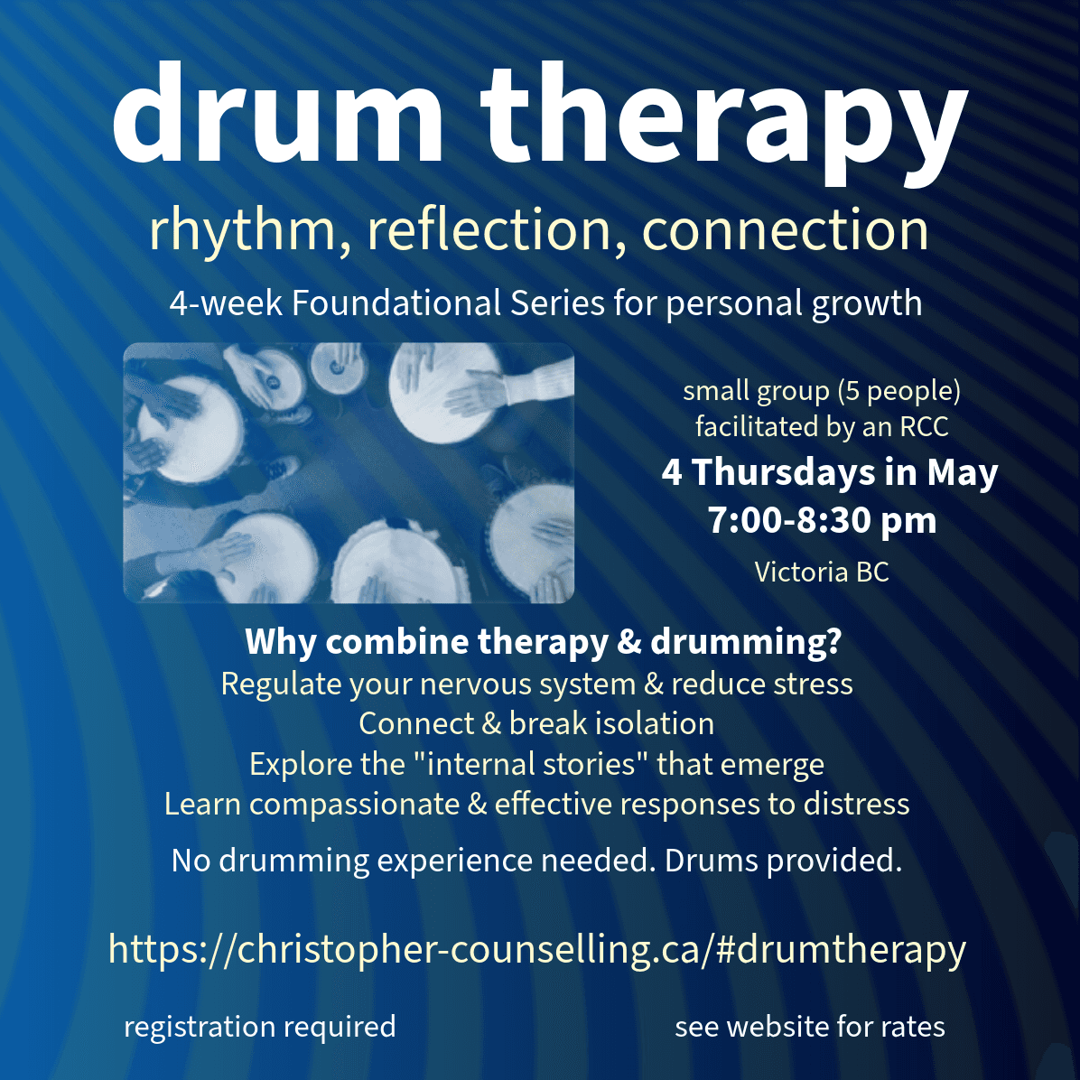 Drum Therapy at Victoria