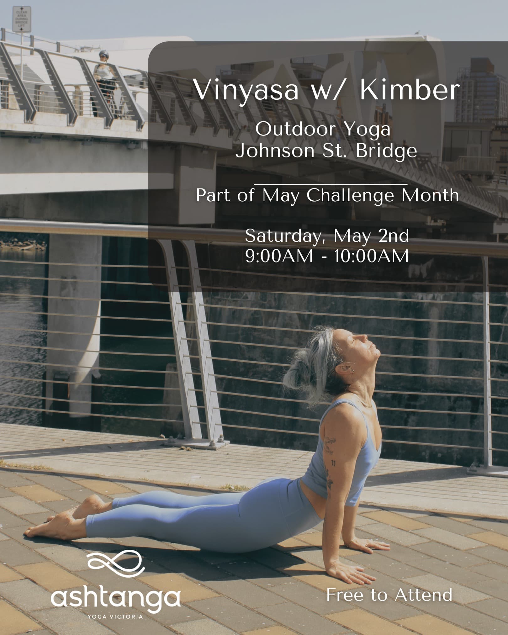 FREE Yoga with Kimber at Johnson St Bridge