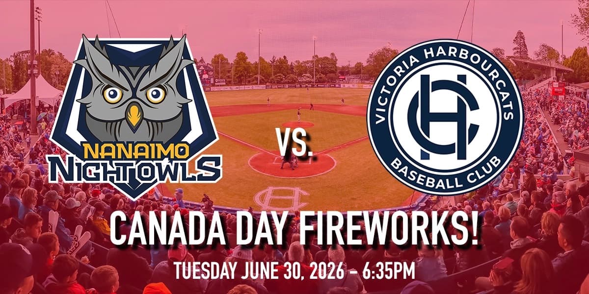 Nanaimo NightOwls vs. Victoria HarbourCats - CANADA DAY FIREWORKS ! — Community Events in Victoria