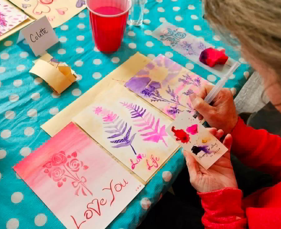 Watercolours for Wellness: PLAYFUL PAINTED PAPERS — Arts & Creative in Victoria