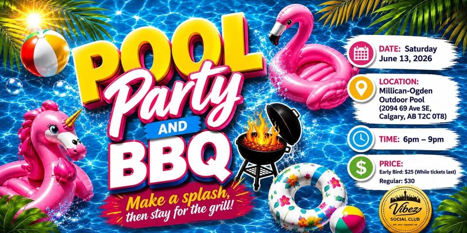 Pool Party & BBQ — Foodie Events in Calgary