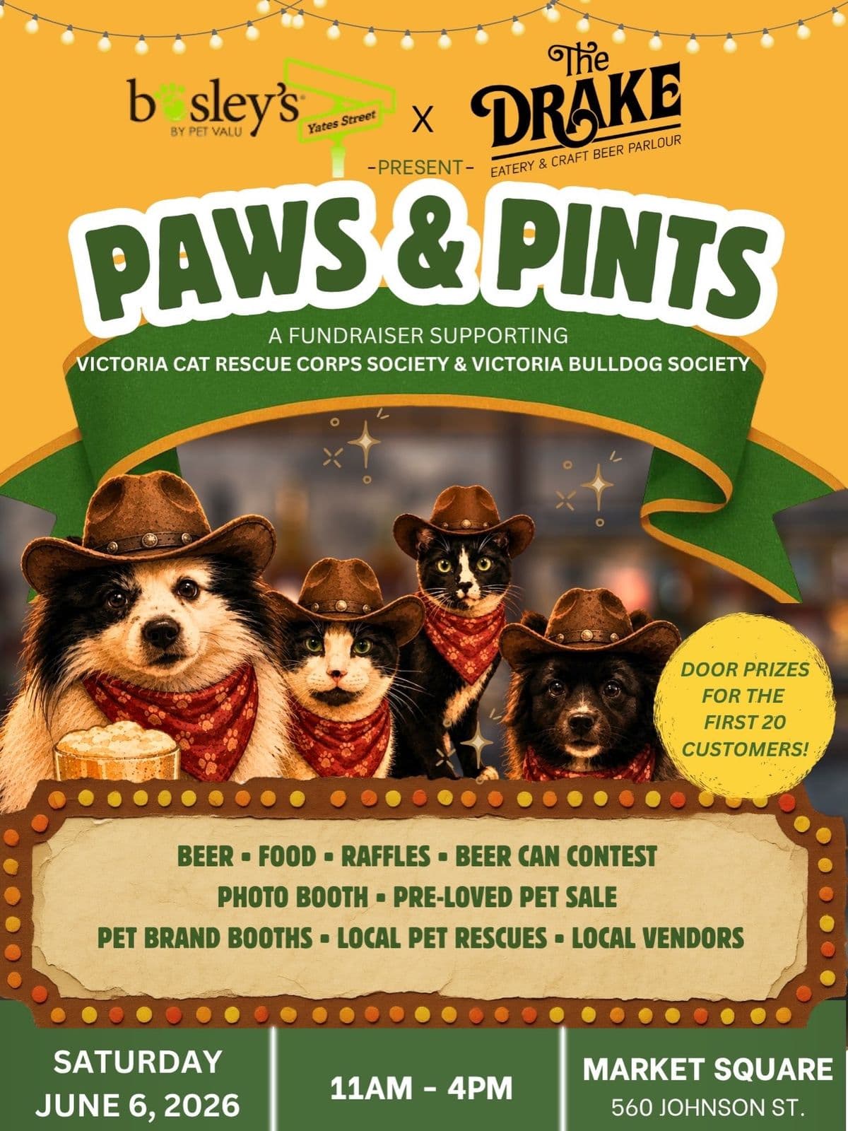 Paws & Pints - Fundraiser for Victoria Cat Rescue and Victoria Bulldog Society — Outdoor Events in Victoria