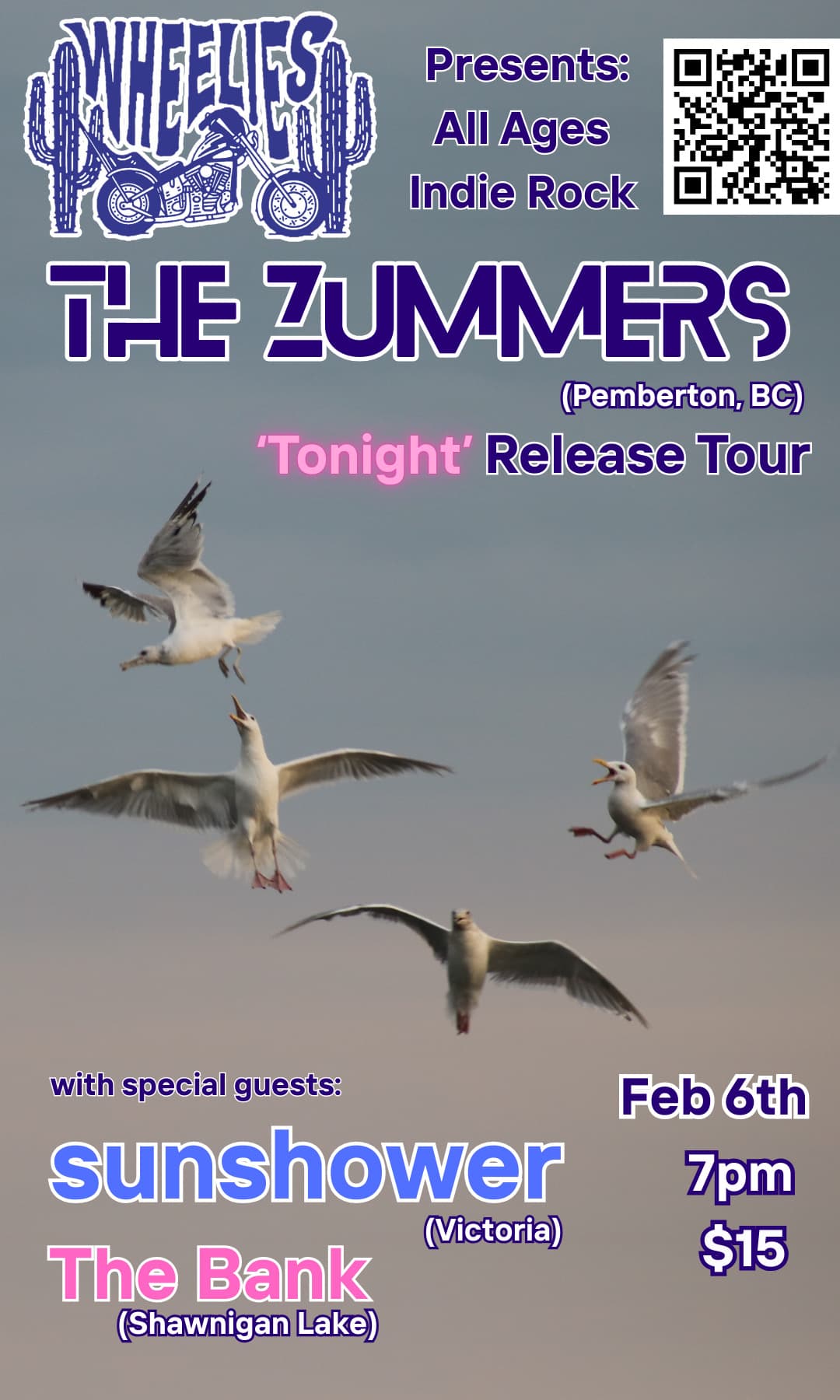 The Zummers Single Release Tour at Wheelies Motorcycles and Cafe