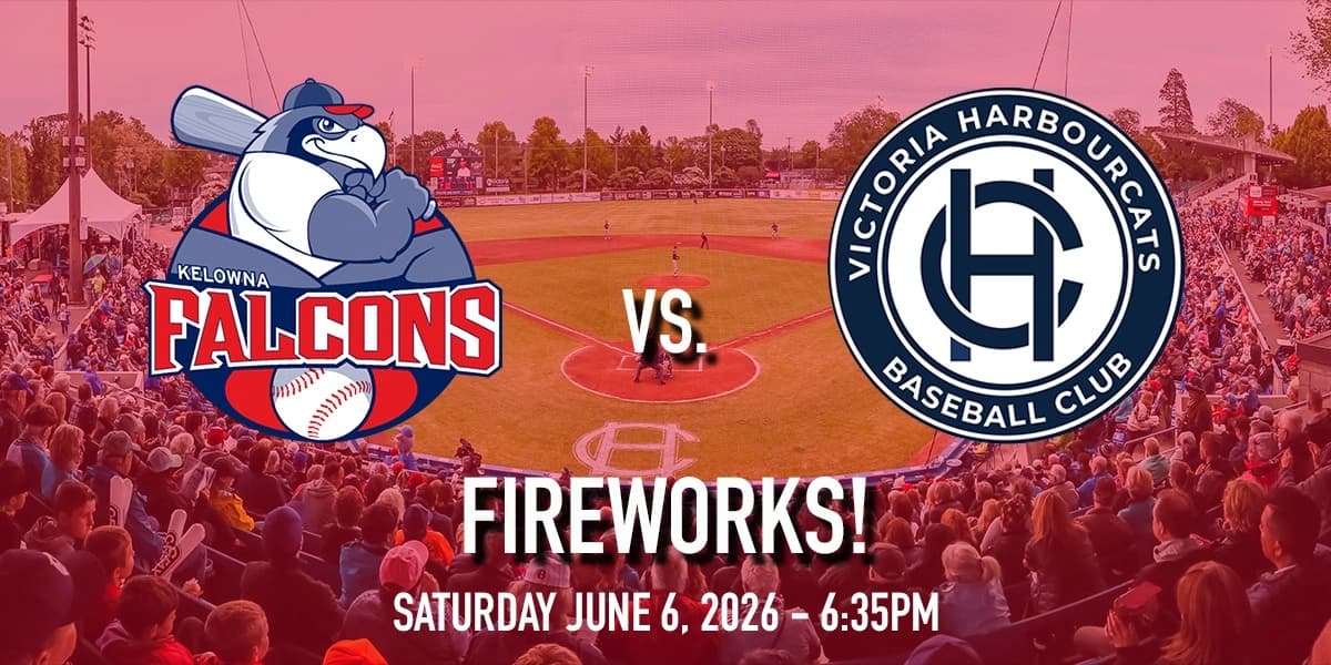 Kelowna Falcons vs. Victoria HarbourCats - FIREWORKS NIGHT! at Wilson's Group Stadium at Royal Athletic Park