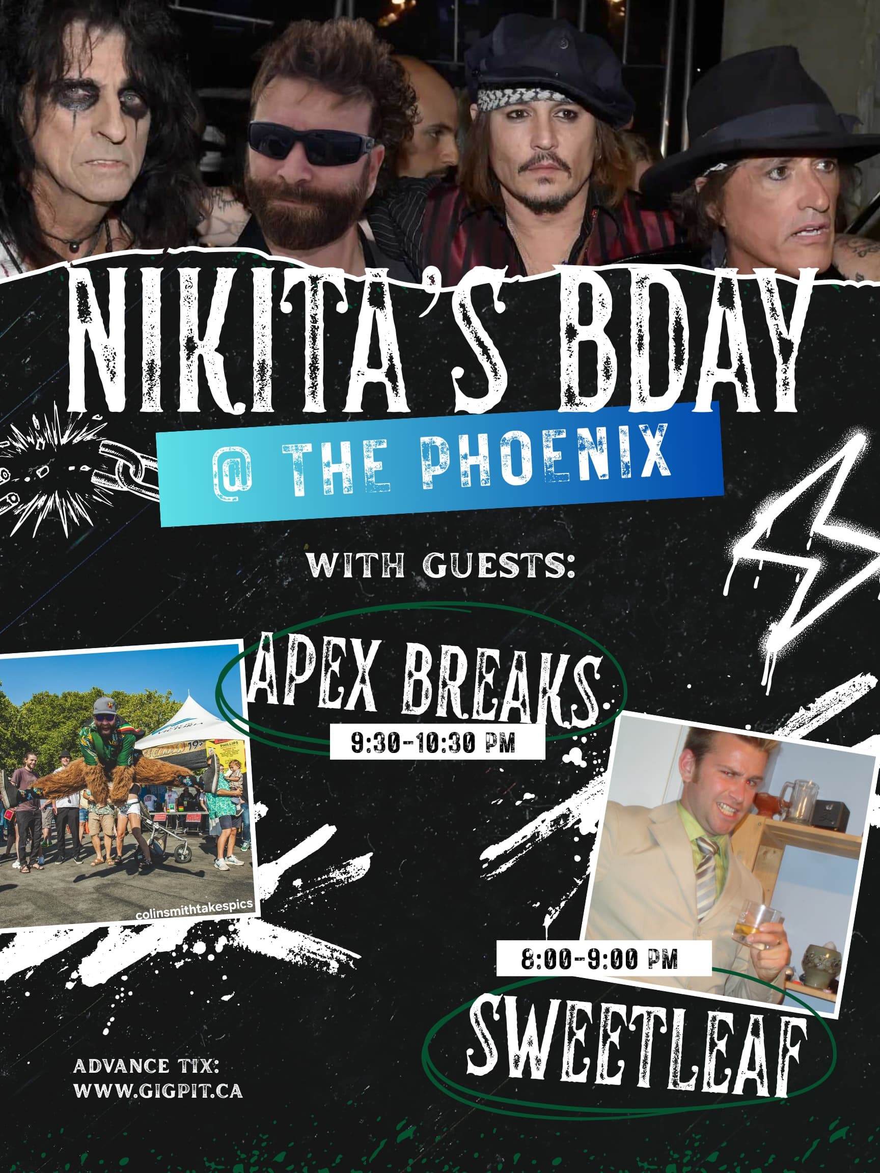 Nikita's Birthday @ The Phoenix with Apex Breaks and Sweetleaf — Indie & Rock in Victoria
