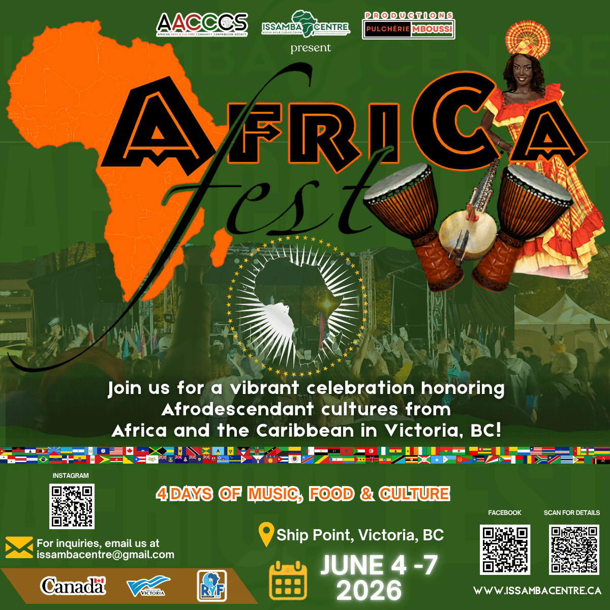AfriCa Fest Victoria 2026 | 4 Days of Music, Culture & Community at Ship Point