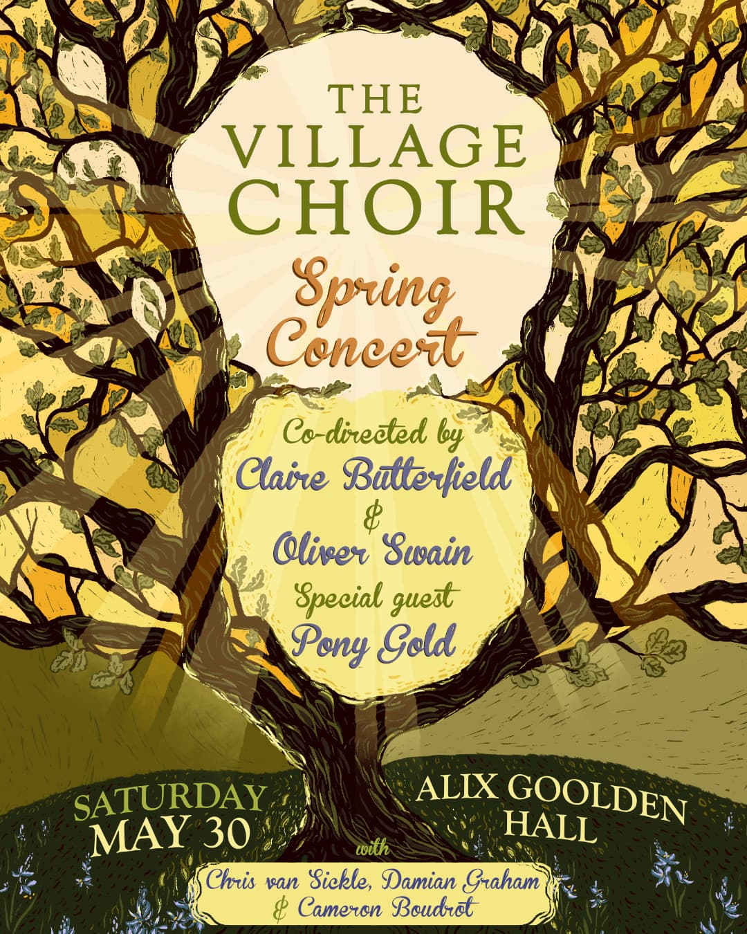The Village Choir - Spring Concert with Pony Gold at Alix Goolden Hall