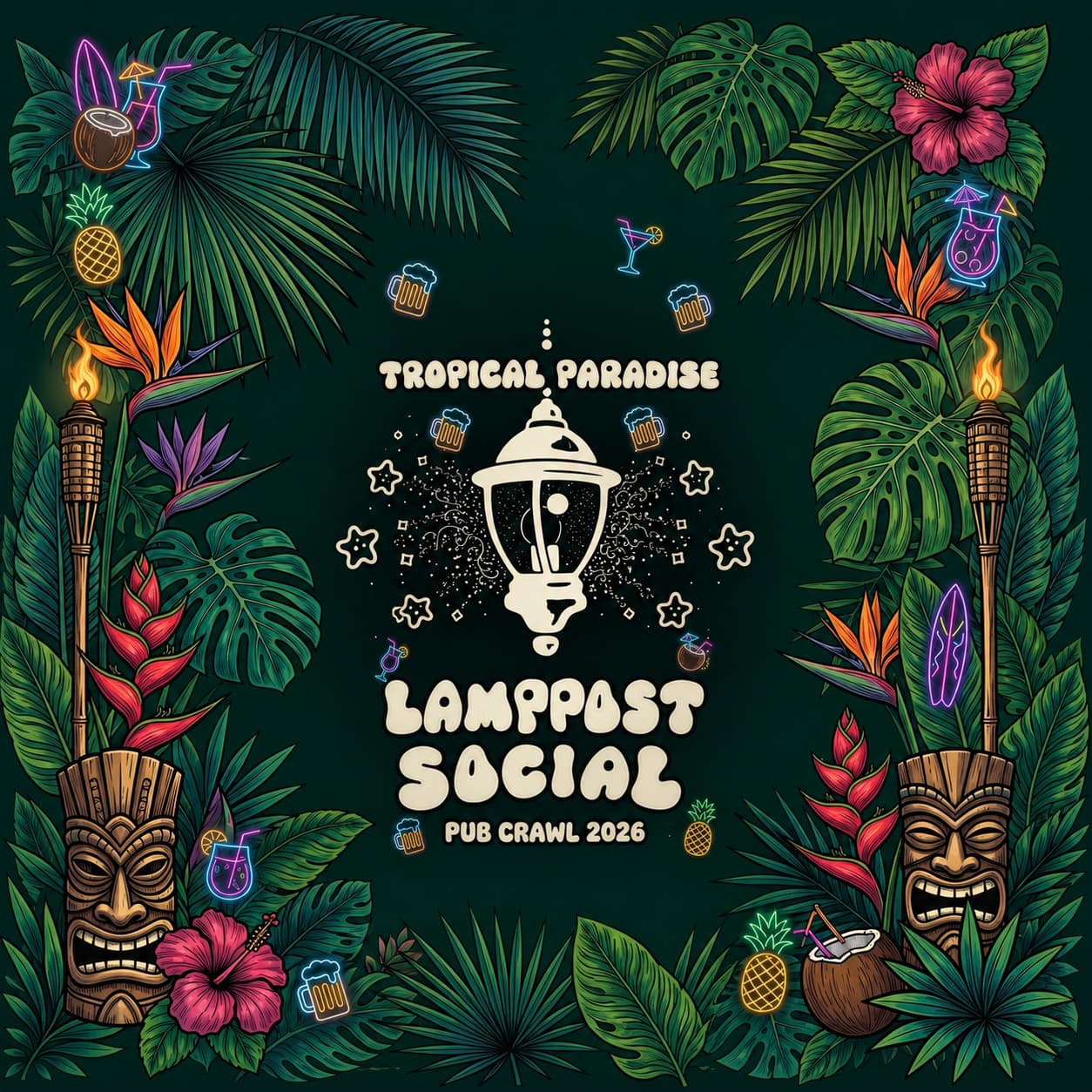 Bar Hoppin' to Paradise – LampPost Summer Kick Off Pub Crawl — Community Events in Calgary