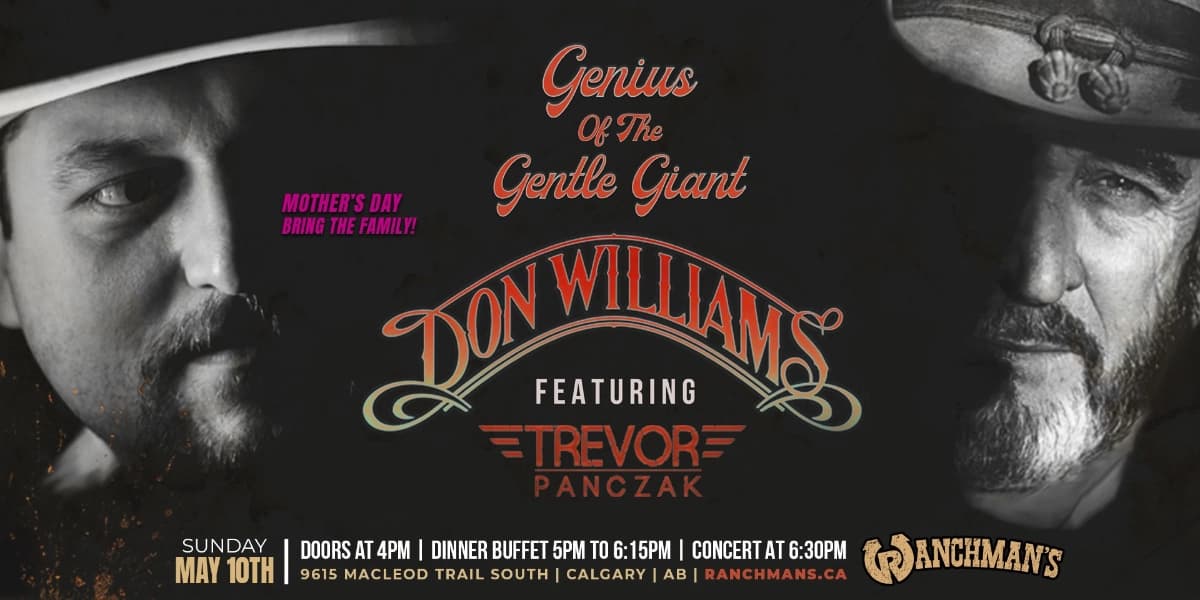 The Genius Of The Gentle Giant - The Music Of Don Williams Featuring Trevor Panczak at Ranchmans