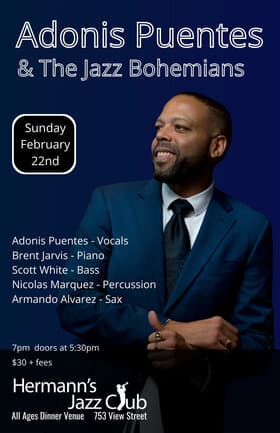Adonis Puentes & The Jazz Bohemians at Hermann's Jazz Club