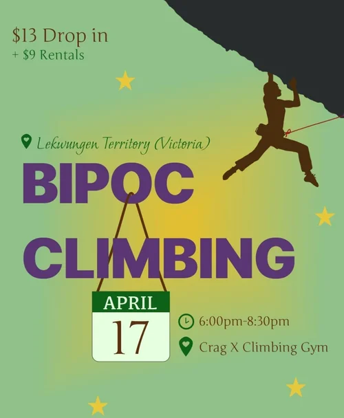 BIPOC Climbing Meet-Up at Crag X Climbing Gym