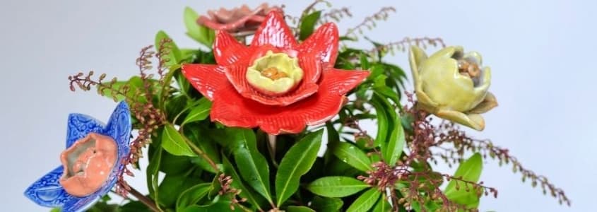 Pottery: Hand-built Flowers in Clay at The Classroom at the Gardens at HCP