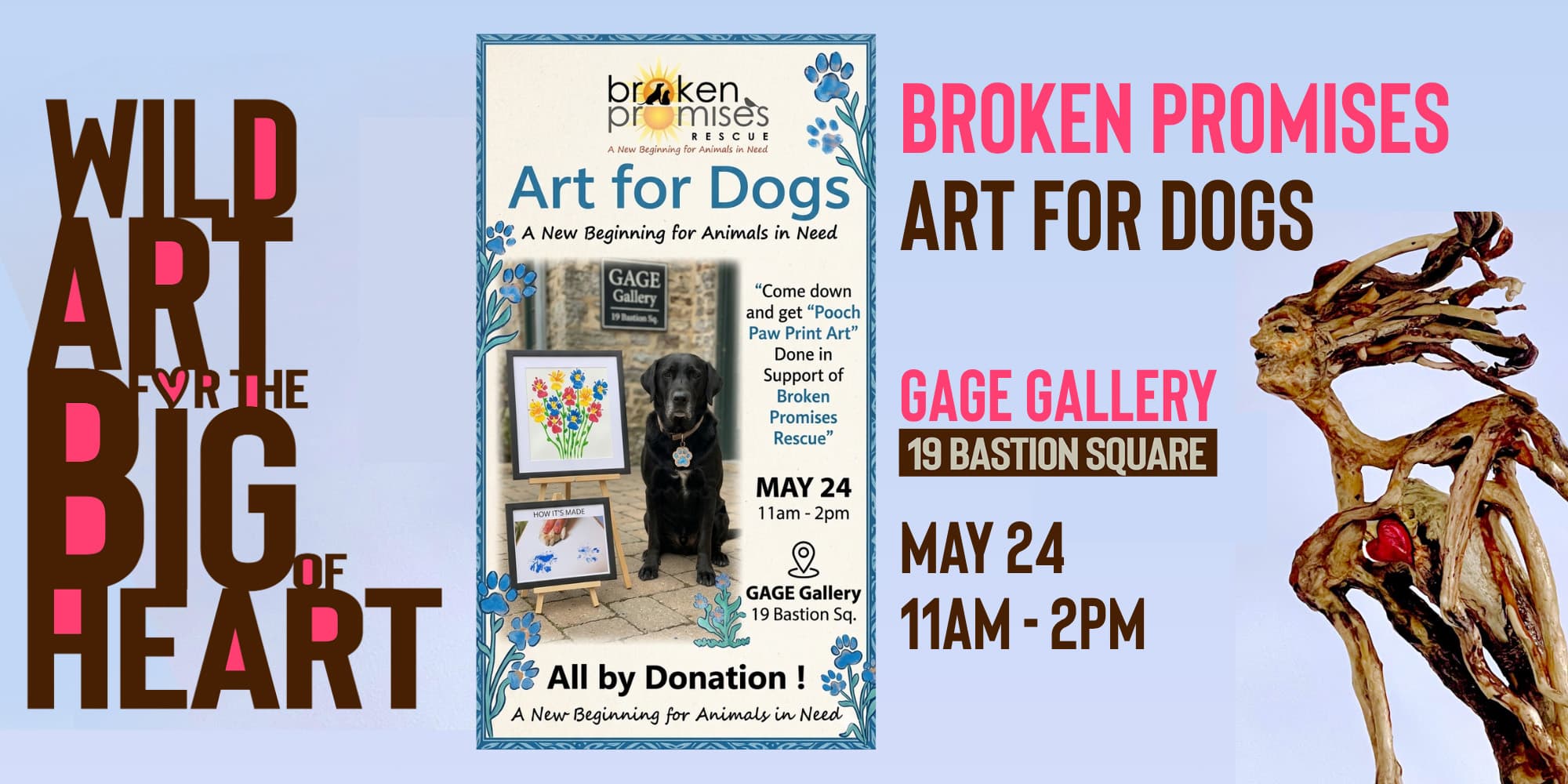 Broken Promises: Art for Dogs at 19 Bastion Square Victoria, BC, V8W 1J1