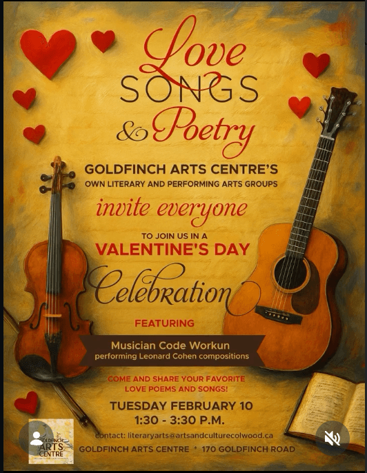 Love Songs and Poetry at 170 Goldfinch Road