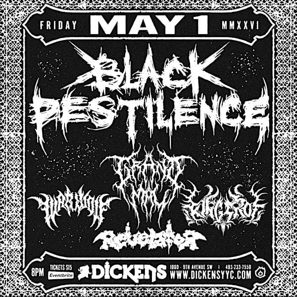 Black Pestilence, Grand Mal, Kings Rot, Revelator, Warwolf at Dickens