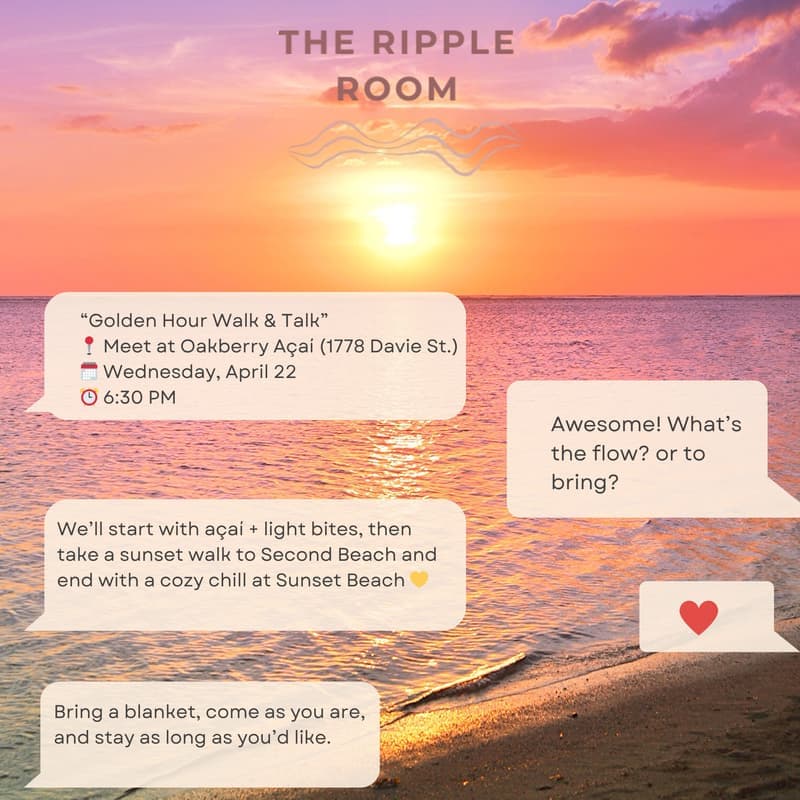 Girlies Golden Hour Walk & Talk at Sunset Beach