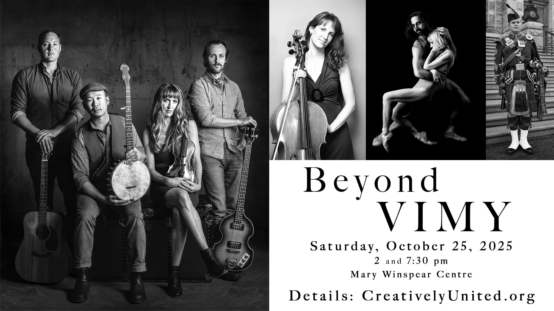 Beyond VIMY: A Creatively Canadian Remembrance of Peace at Mary Winspear Center