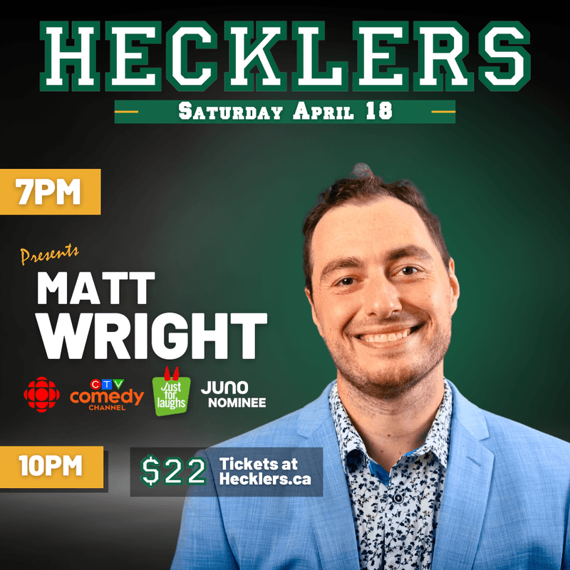 Hecklers Presents: Matt Wright — Performing Arts in victoria