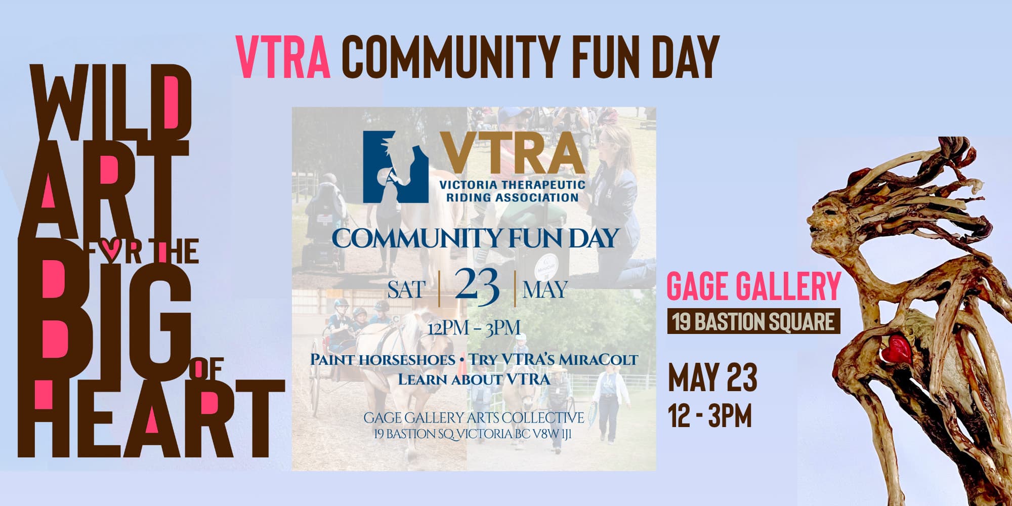 Victoria Therapeutic Riding Association Community Fun Day at 19 Bastion Square Victoria, BC, V8W 1J1