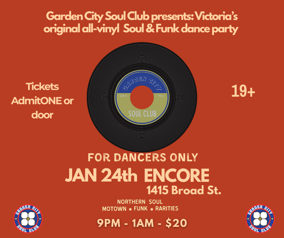 For Dancer Only (Soul Night) at 1415 Broad st. Encore
