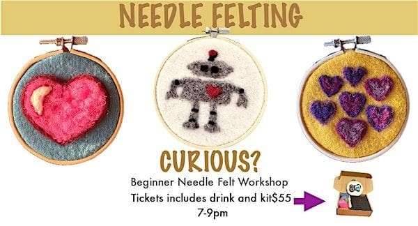 Craft Night: Beginner Needle Felting Workshop At Confluence Distilling at Confluence Distilling