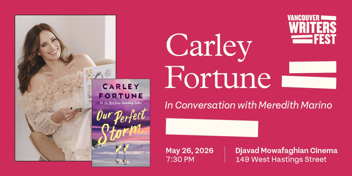 Carley Fortune in Conversation at DJAVAD MOWAFAGHIAN CINEMA