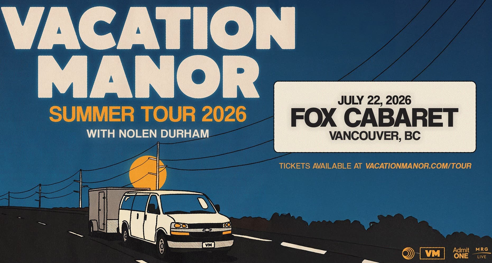 Vacation Manor - Summer Tour 2026 (Vancouver) at Fox Cabaret