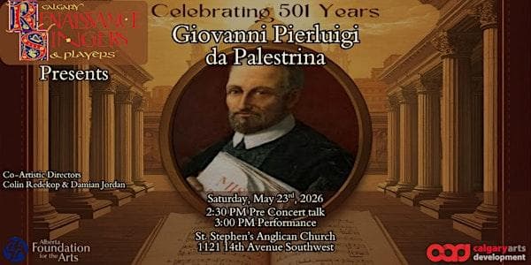 Giovanni Pierluigi Da Palestrina - Celebrating 501 Years at St. Stephen's Anglican Church