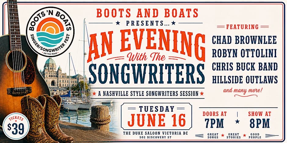 Boots & Boats On The Road - At The Duke Saloon Victoria — Live Music in Victoria