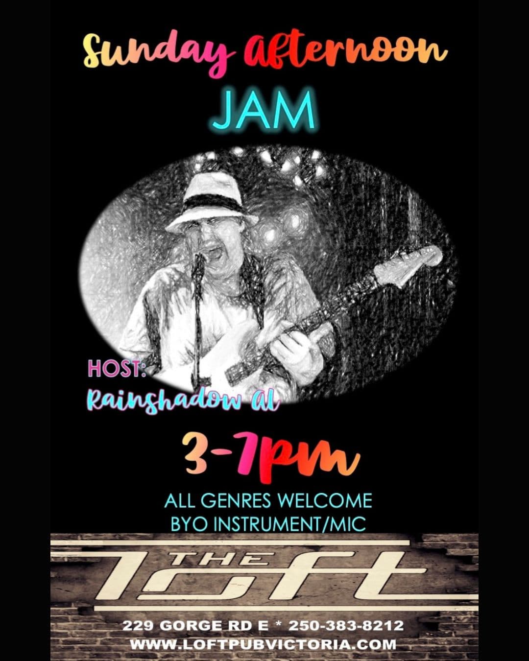 Sunday Afternoon Jam at The Loft Pub * 229 Gorge Rd. E.