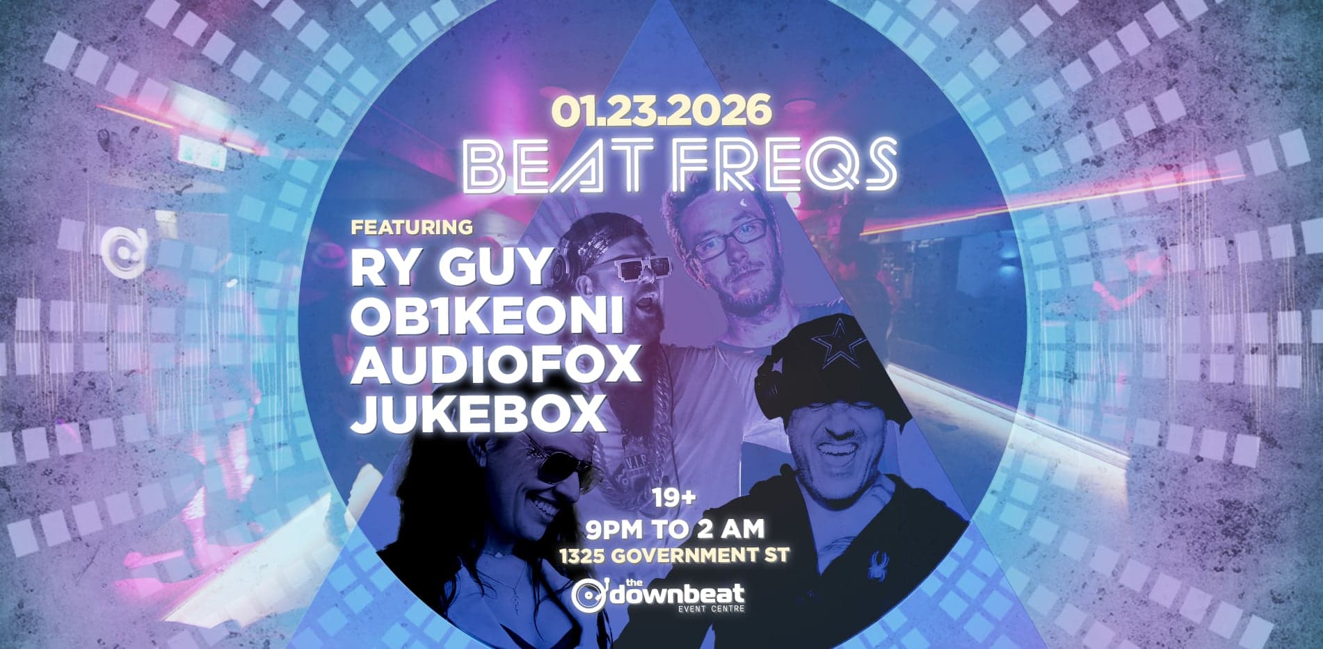 Beat Freqs Ft: Ry Guy, 0B1Keoni, Audiofox, Jukebox at The Downbeat