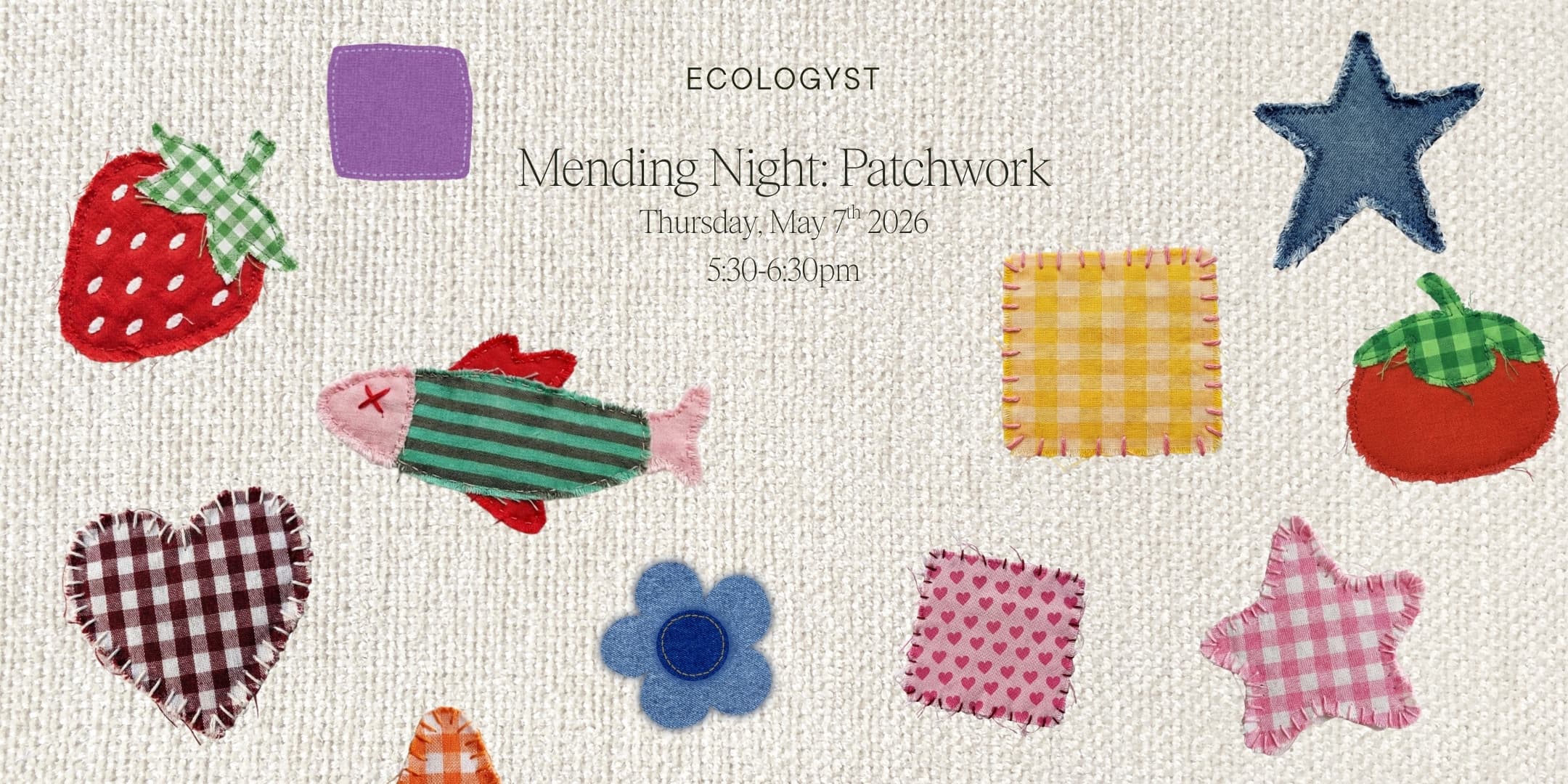 Mending Night: Patchwork at 552 Johnson Street